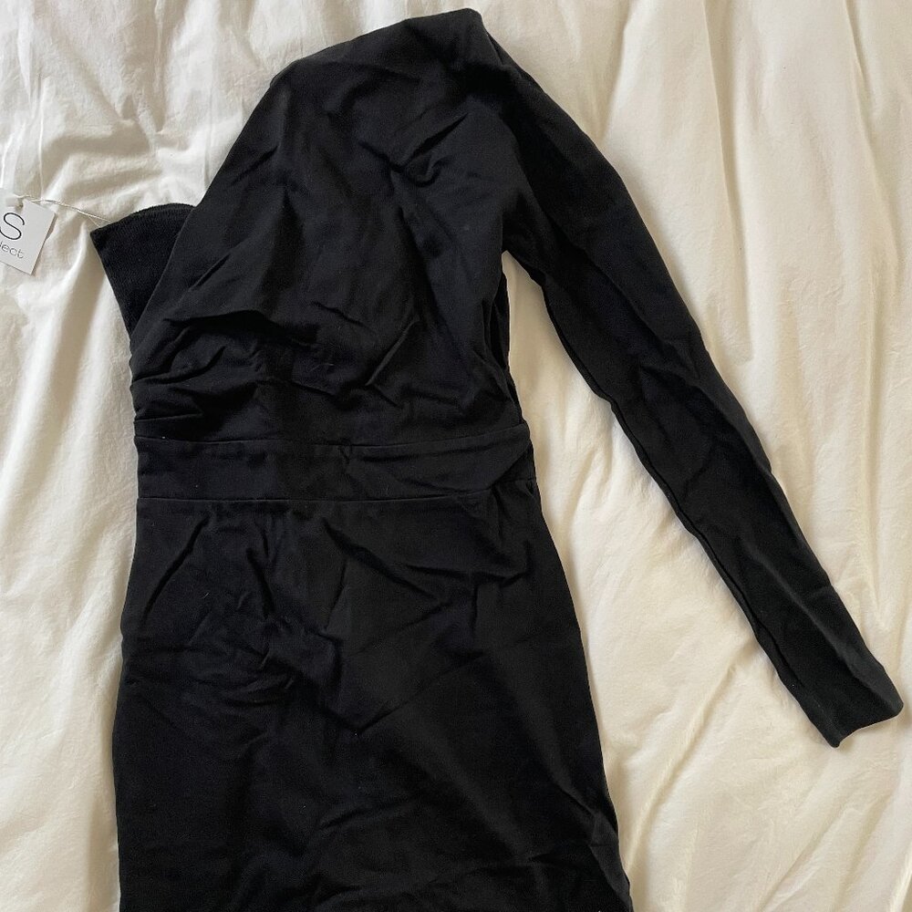 Bluemarine Bluegirl One-sleeve Short Bodycon Dress